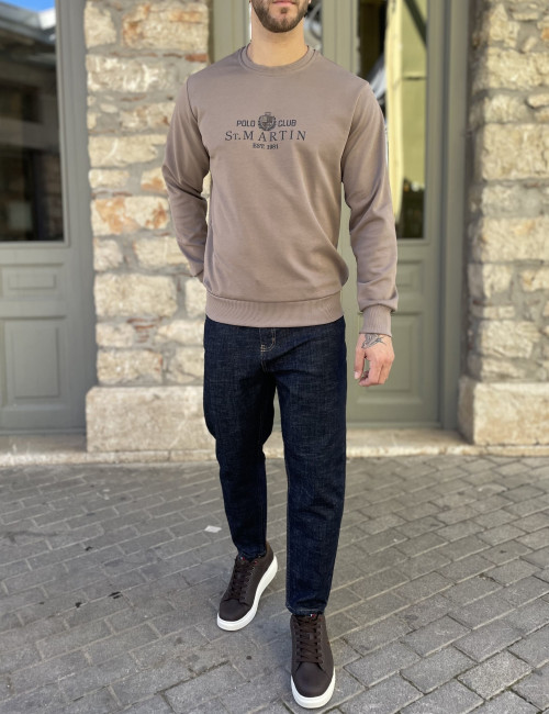 Everbest ανδρική πούρο μπλούζα με τύπωμα και λάστιχο 261022P