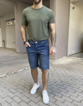 Ανδρική&nbsp;τζιν βερμούδα&nbsp;με&nbsp;ελαστικότητα.
