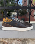 Ανδρικά χαμηλά Casual Sneakers κατασκευασμένα απο δερματίνη άριστης ποιότητας.