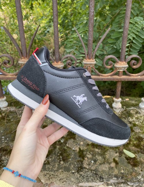 Us Grand Polo μαύρα ανδρικά casual sneakers GPM423001