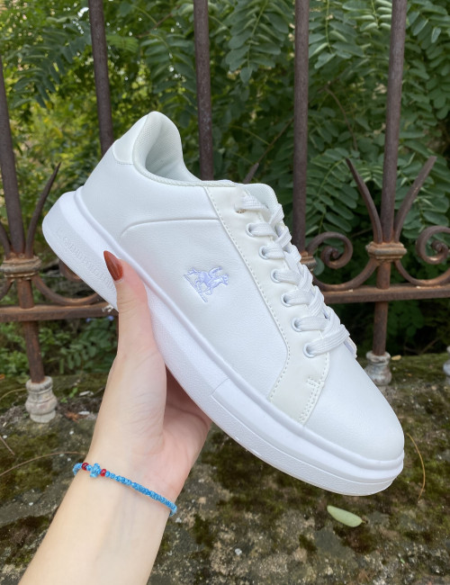 US GRAND POLO ανδρικά λευκά casual sneakers GPM518300