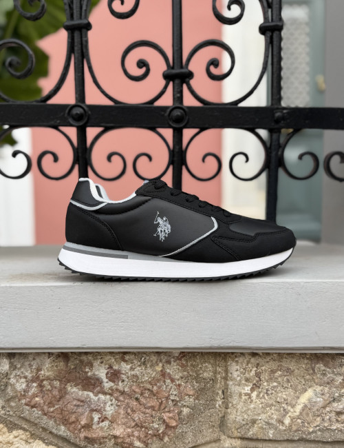 U.S. Polo Assn. ανδρικά μαύρα casual sneakers CHRIS001BLK