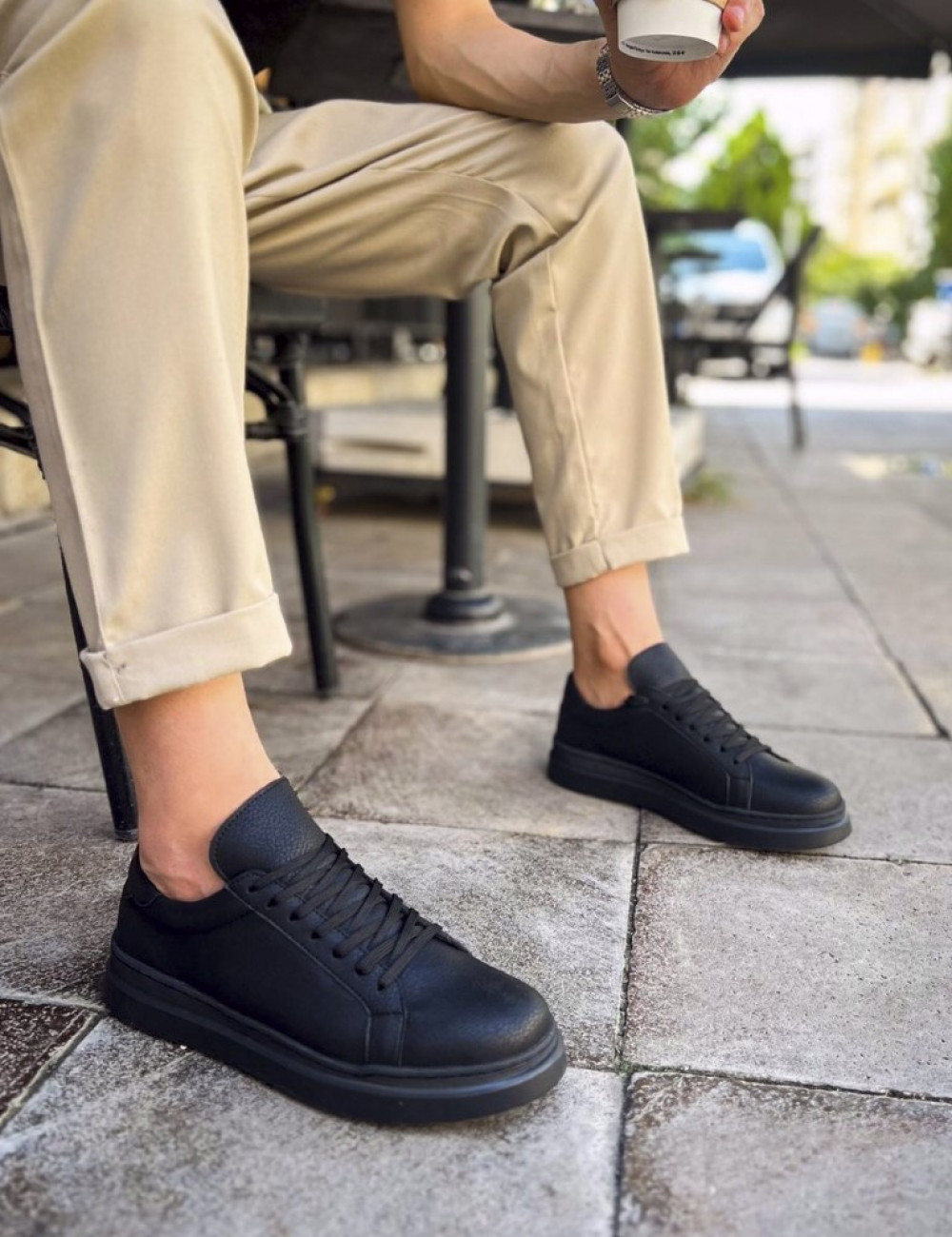 Ανδρικά Sneakers και κορδόνια.