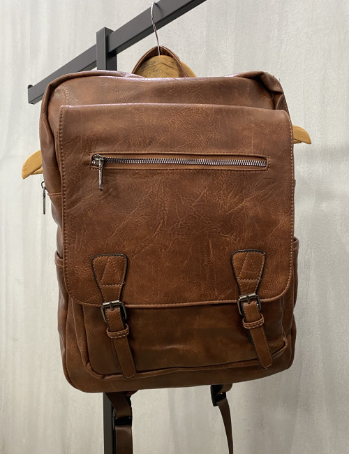 Ανδρικο ταμπά Back Pack δερματίνη με εξωτερική τσέπη B9640105