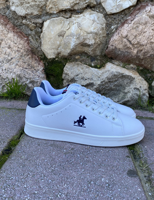 US GRAND POLO ανδρικά λευκά casual sneakers GPM524000