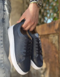 Aνδρικά χαμηλά Casual Sneakers κατασκευασμένα από γνήσιο δέρμα.