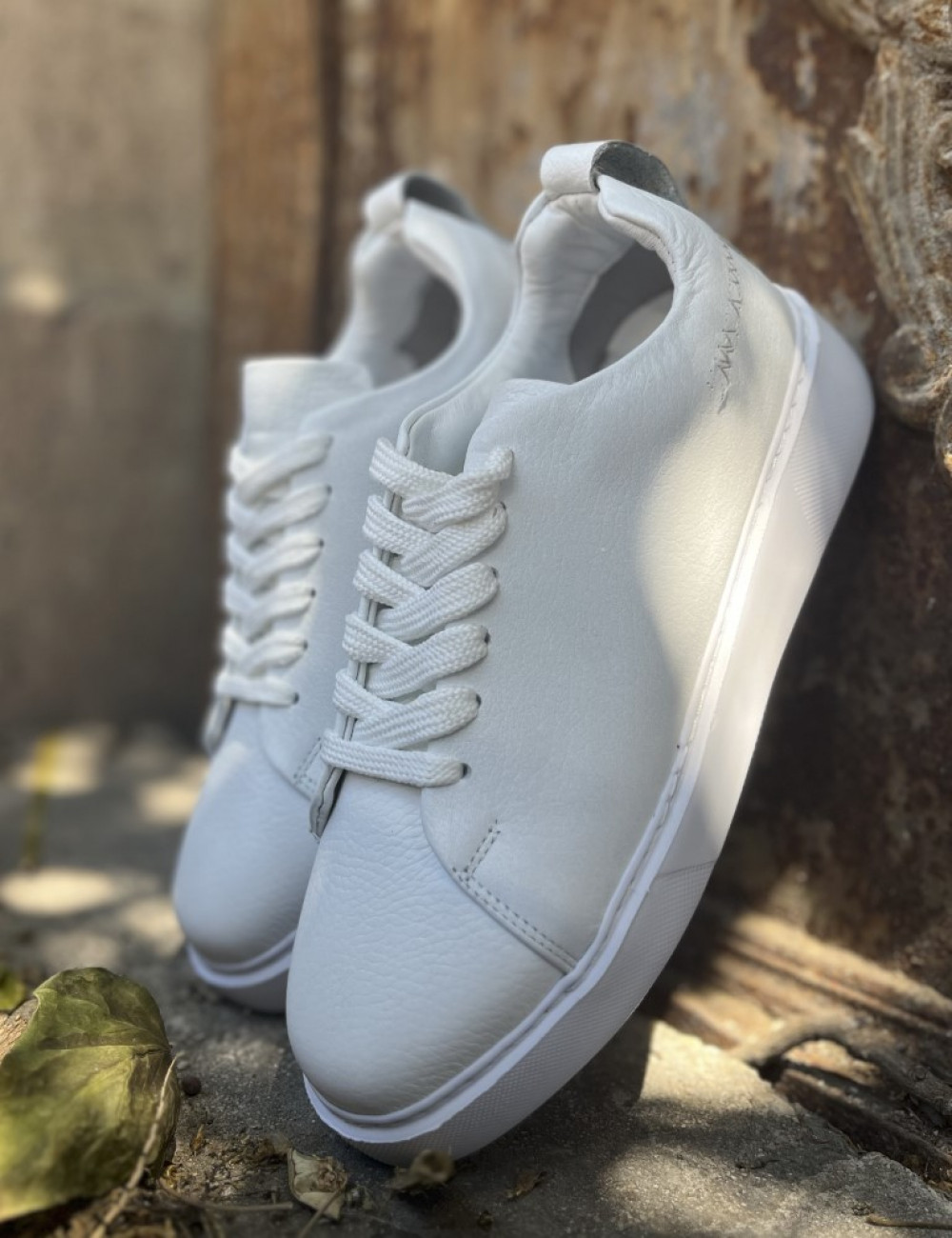 Aνδρικά χαμηλά Casual Sneakers κατασκευασμένα από γνήσιο δέρμα.