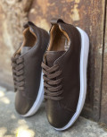 Aνδρικά χαμηλά Casual Sneakers κατασκευασμένα από γνήσιο δέρμα.