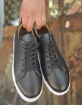 Aνδρικά χαμηλά Casual Sneakers κατασκευασμένα από γνήσιο δέρμα.