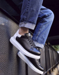 Ανδρικά δίσολα Sneakers με κορδόνια λαστιχένια σόλα.