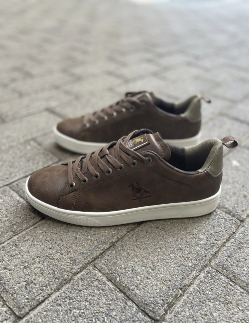 Us Grand Polo καφέ ανδρικά casual sneakers GPM424001