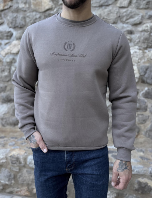 Everbest ανδρικό Plus Size πούρο φούτερ με τύπωμα 271003P
