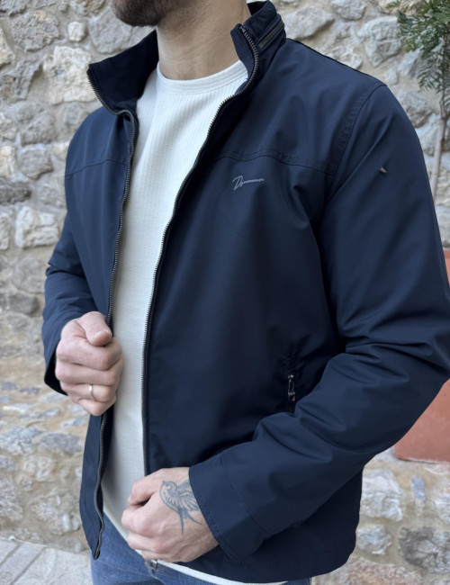Dynamo ανδρικό μπλε μπουφάν με γιακά D3030N