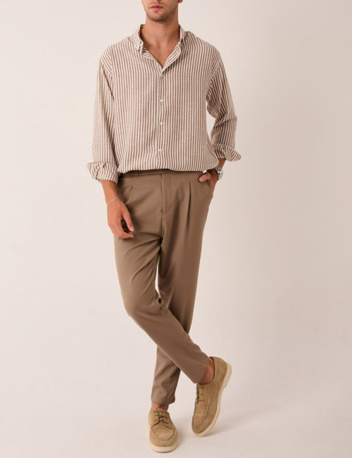 Joggermen ανδρικό πούρο υφασμάτινο παντελόνι με πιέτες 2013