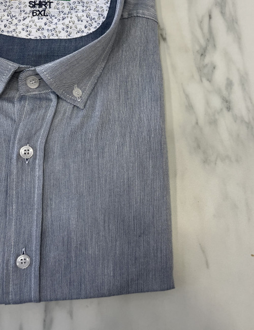 Ανδρικό γκρι πουκάμισο με γιακά CA2523G