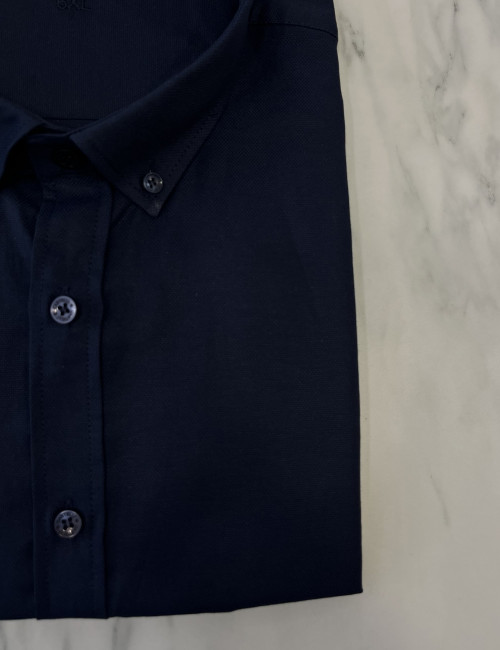 Ανδρικό μπλε κλασικό πουκάμισο Oxford CA2524