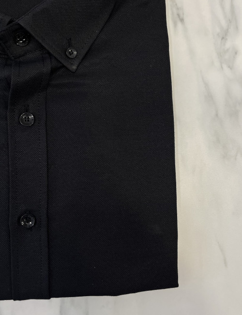 Ανδρικό μαύρο κλασικό πουκάμισο Oxford CA2524M