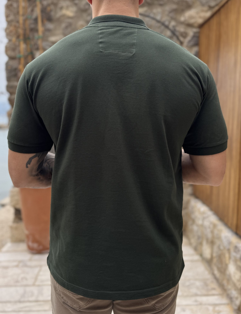 Ανδρική Polo κοντομάνικη μπλούζα πικέ.