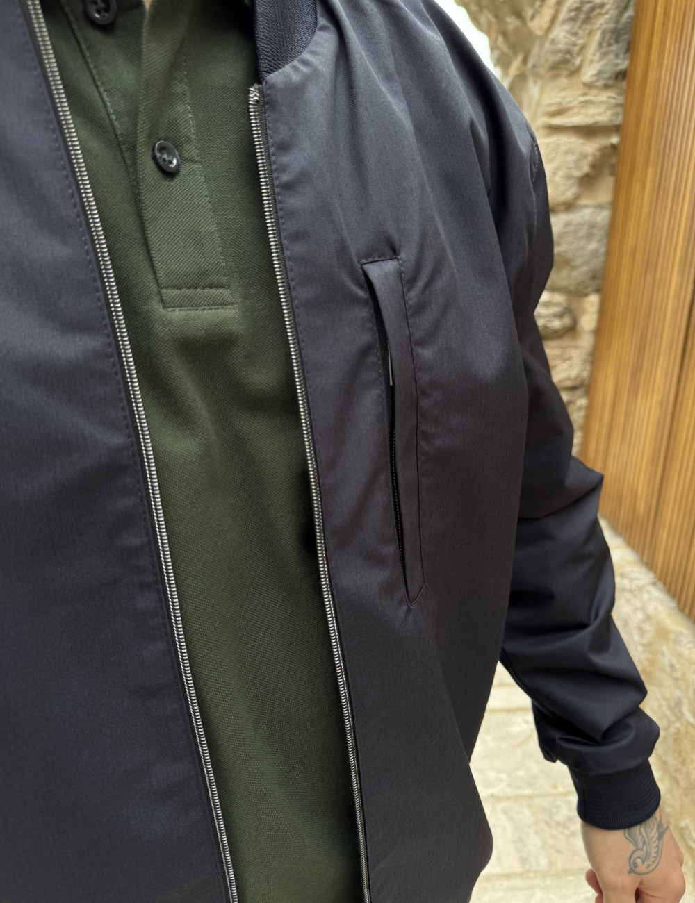 Ανδρικό Jacket σε στυλ bomber.