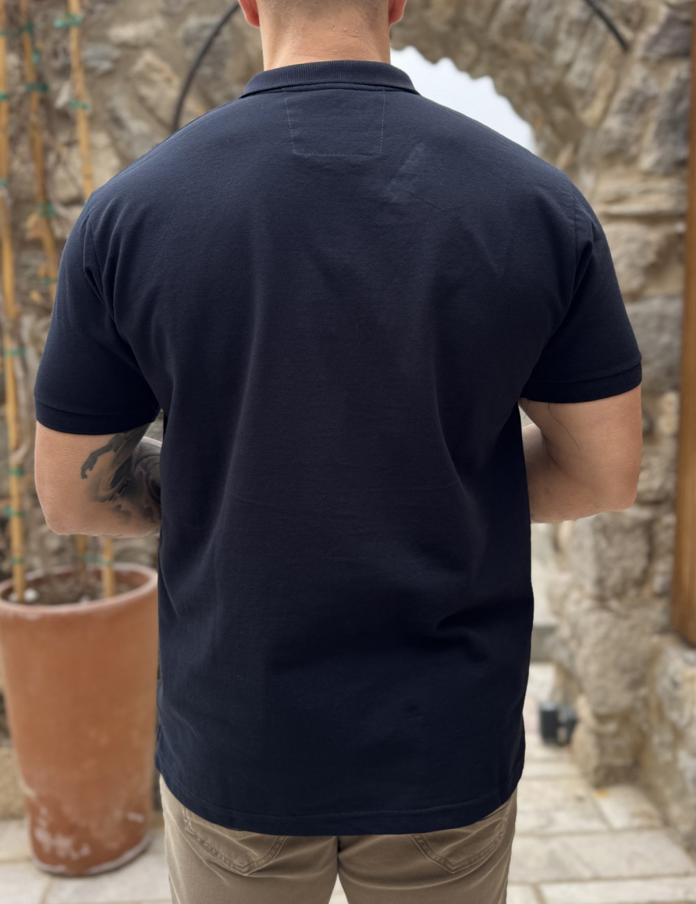 Ανδρική Polo κοντομάνικη μπλούζα πικέ.
