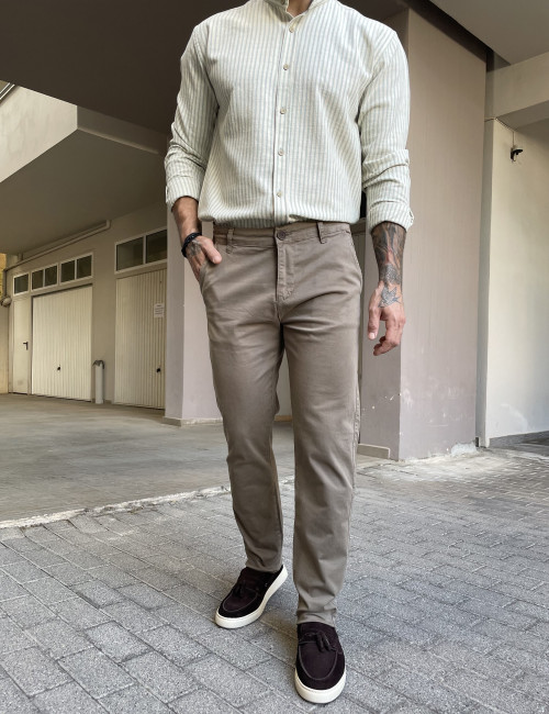 Ανδρικό πούρο παντελόνι καπαρντίνα Chinos BO1909P