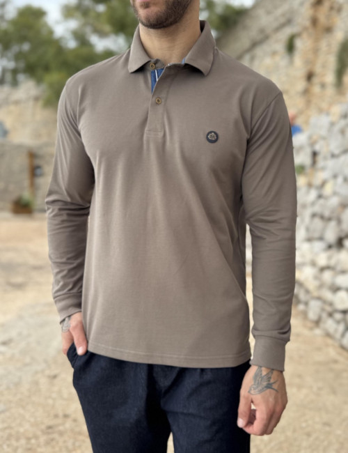 Everbest ανδρική πούρο Polo πικέ μπλούζα plus size 271029P