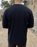Ανδρική βαμβακερή μακρυμάνικη μπλούζα.