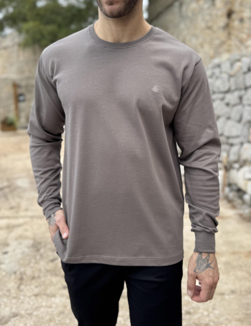Everbest Ανδρική πούρο βαμβακερή μπλούζα Plus size 271027P