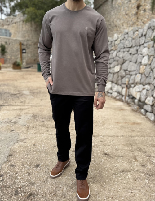 Everbest Ανδρική πούρο βαμβακερή μπλούζα Plus size 271027P