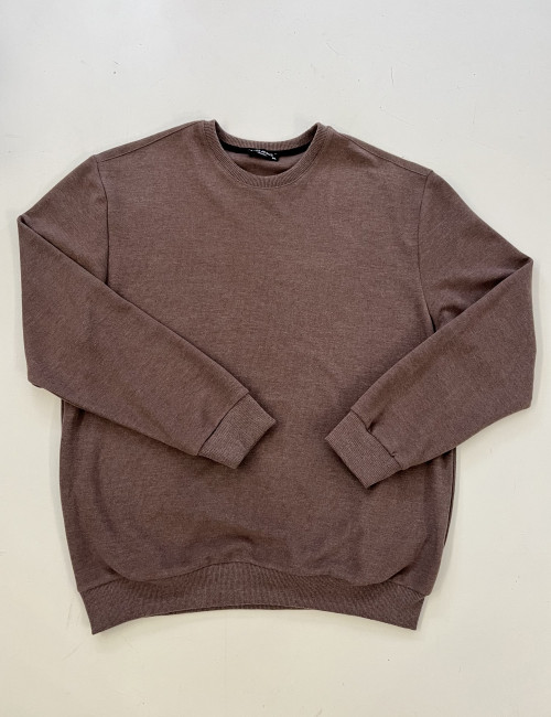 Ανδρική πούρο μακρυμάνικη μπλούζα με στρογγυλή λαιμόκοψη Plus Size EP2402810