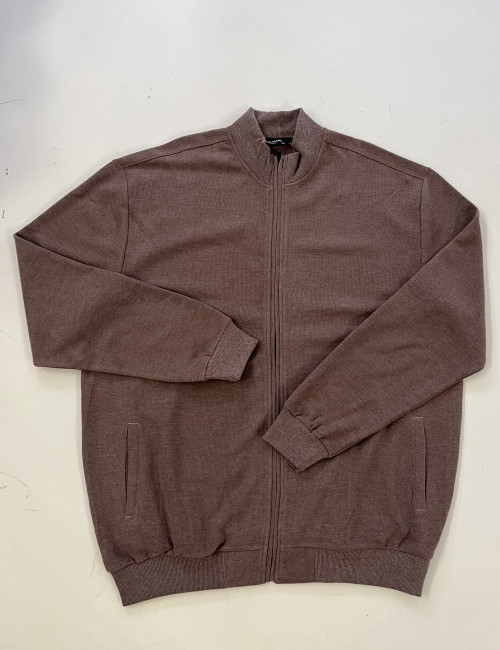 Ανδρική πούρο ζακέτα με γιακά και πλαϊνές τσέπες Plus Size EP2402814