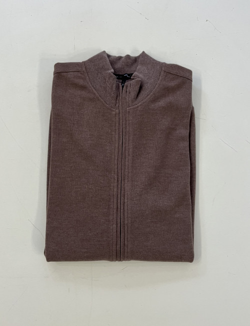 Ανδρική πούρο ζακέτα με γιακά και πλαϊνές τσέπες Plus Size EP2402814