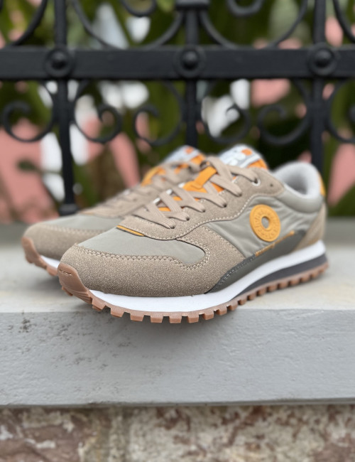 Refresh αντρικά λαδί sneakers με ύφασμα 175515L