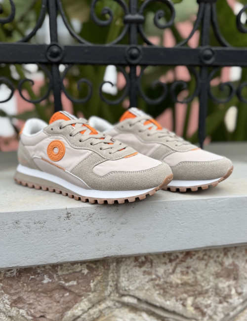 Refresh αντρικά μπεζ sneakers με ύφασμα 175515