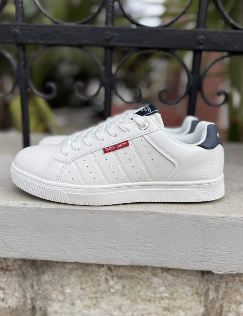 Teddy Smith ανδρικά λευκά sneakers 120628W