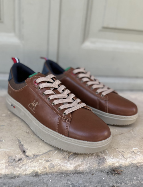 Us Grand Polo ανδρικά καφέ casual sneakers GPM23130K