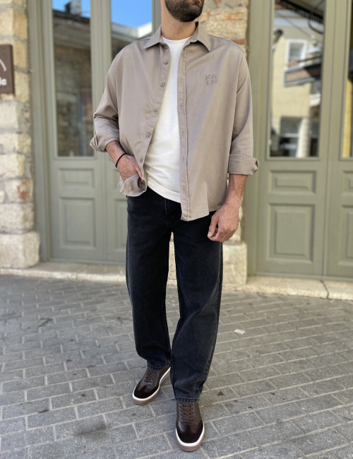 Ανδρικό πούρο overshirt με γιακά 4529