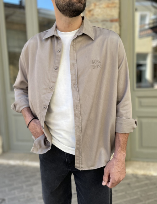 Ανδρικό πούρο overshirt με γιακά 4529