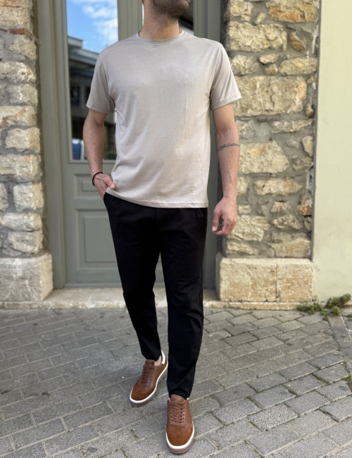 Everbest Ανδρικό T-shirt κοντομάνικο γκρι 262823