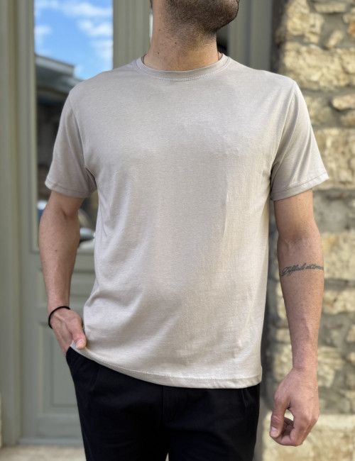 Everbest Ανδρικό T-shirt κοντομάνικο γκρι 262823