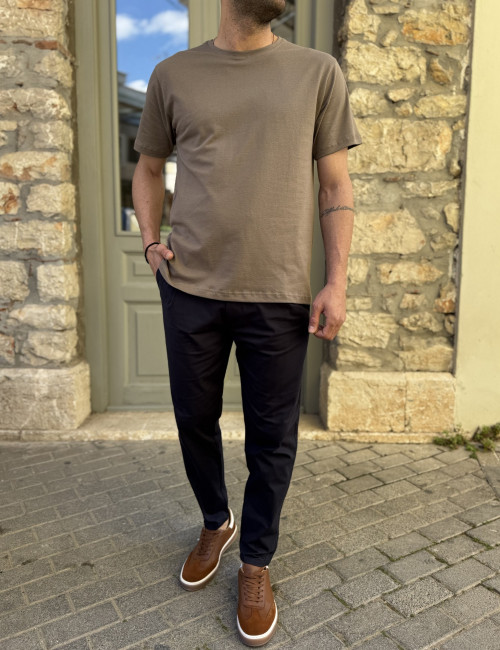Everbest ανδρική πούρο κοντομάνικη μπλούζα με ανάγλυφο ύφασμα 262816