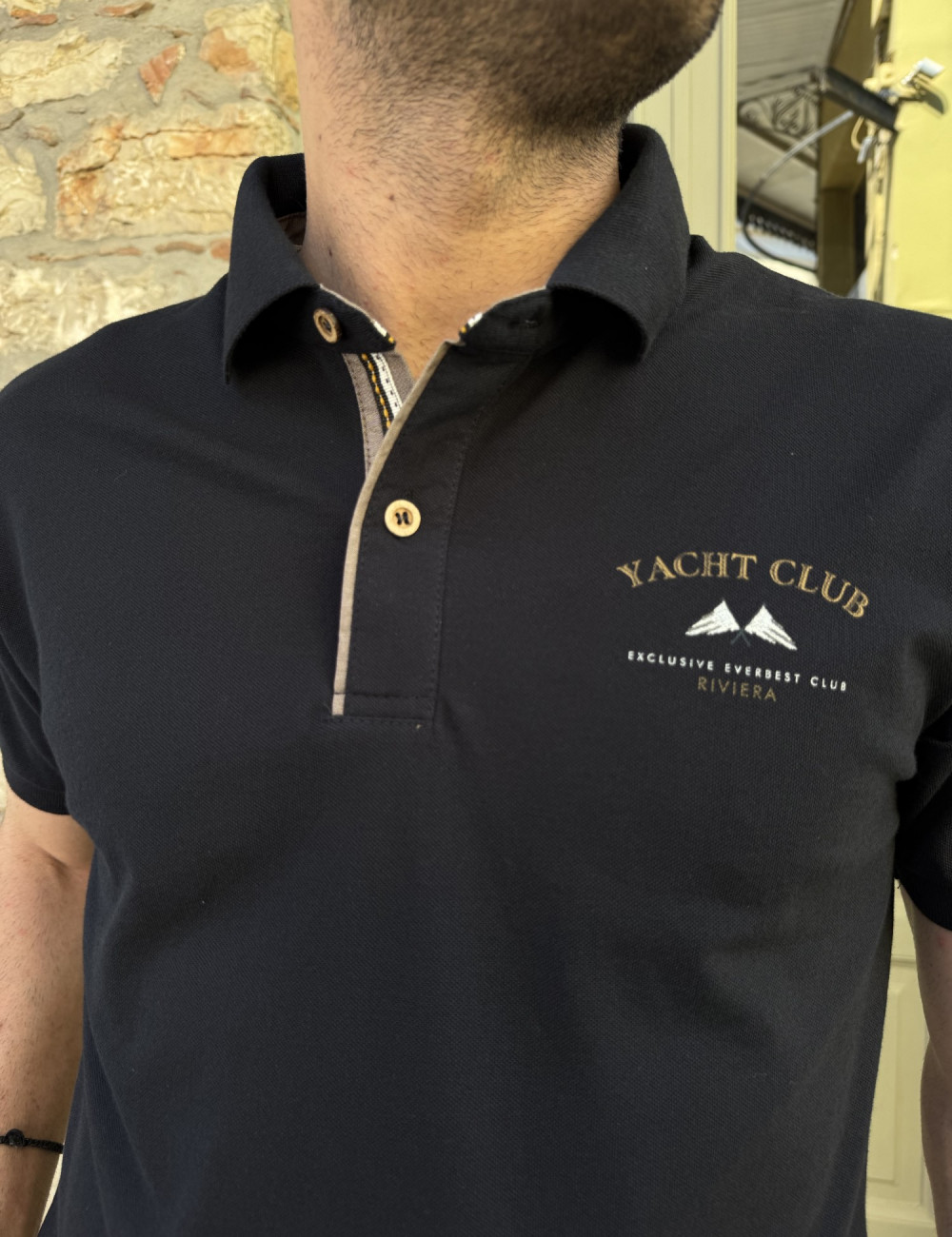 Ανδρική Polo κοντομάνικη μπλούζα πικέ.