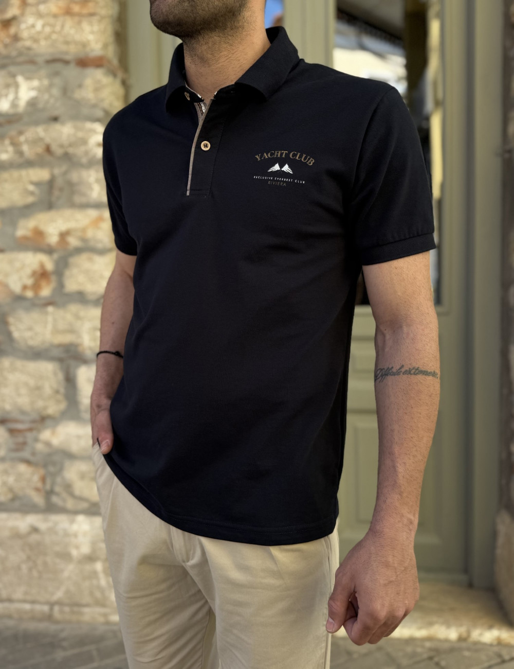 Ανδρική Polo κοντομάνικη μπλούζα πικέ.
