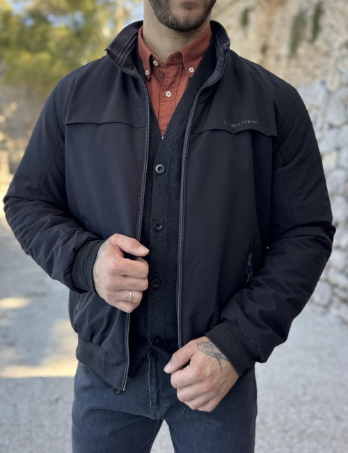 Dynamo ανδρικό μαύρο-γκρι μπουφάν διπλής όψεως D3032M