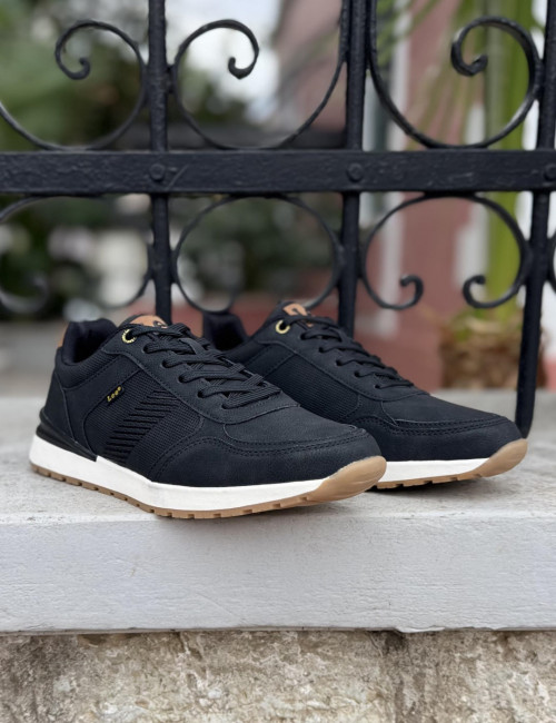 Lee ανδρικά μαύρα casual sneakers 5026305611A