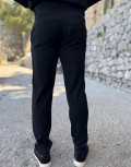 Ανδρικό υφασμάτινο παντελόνι μονόχρωμο.