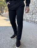 Ανδρικό υφασμάτινο παντελόνι μονόχρωμο.