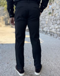Ανδρικό υφασμάτινο παντελόνι μονόχρωμο.