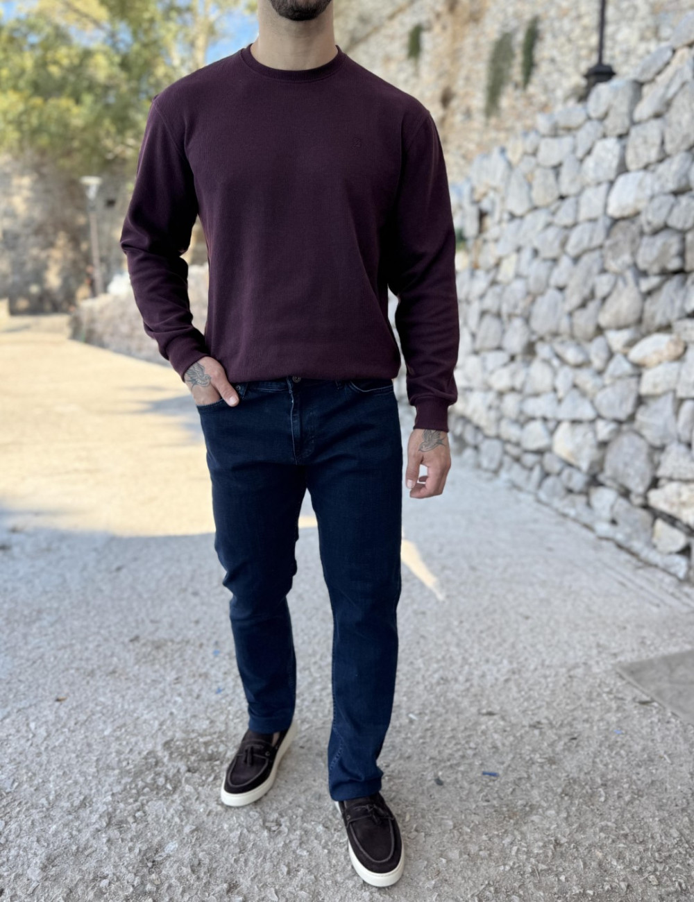 Ανδρική μακρυμάνικη μπλούζα .