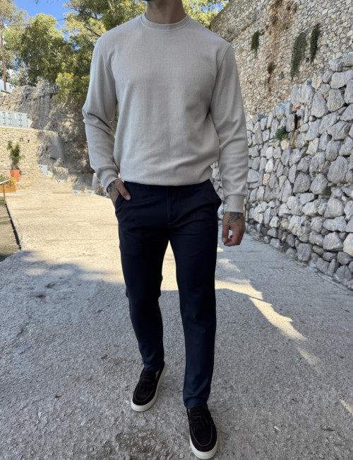 Joggermen ανδρικό ανθρακί υφασμάτινο παντελόνι JMN2024